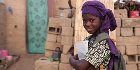 Salimata is back at school despite the crisis in Mali