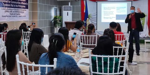 Plan International conducts Education in Emergencies Training for Southern Leyte Educators After Typhoon Rai (Odette)