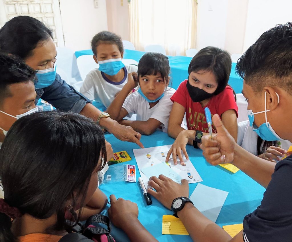 Group of young people in a focus group discussion