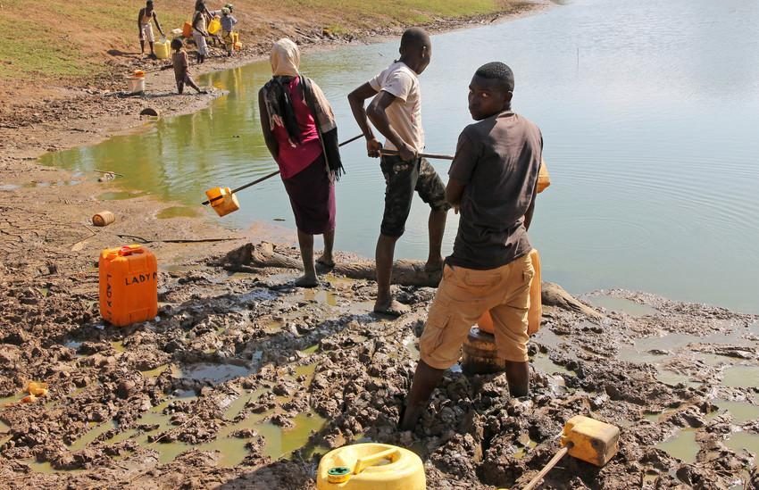 The local watering hole is no longer safe for use but families have little choice