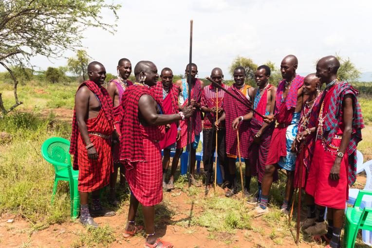 Maasai warriors, known as Morans