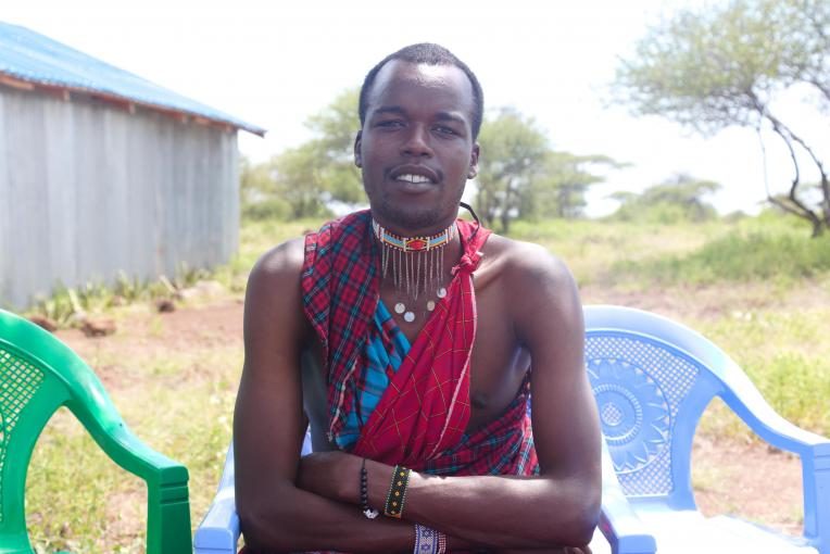 Osotua, a Maasai moran campaigning against FGM in their community