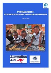 Synthesis report: research into gender in ECCD in six countries cover image