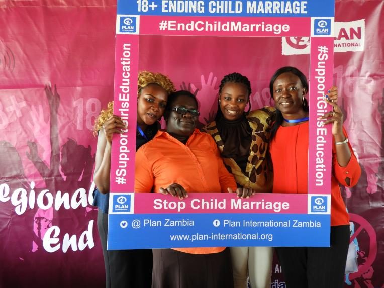 Plan International held an inaugural youth conference in Zambia in September 2018 to provide a platform for young people across eastern and southern Africa to come together to discuss how to end child marriage.