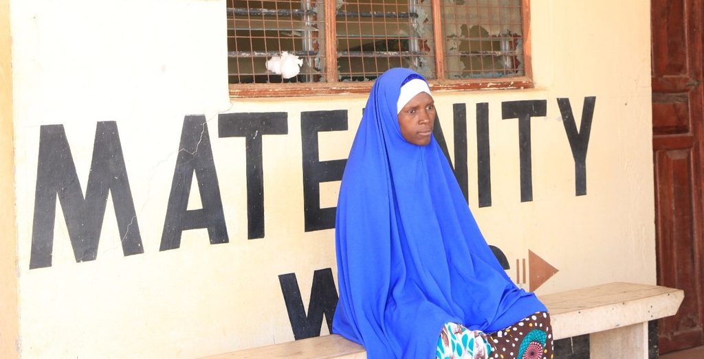 23-year-old Sofia waiting to be attended to at a local dispensary in Kenya's Tana River County