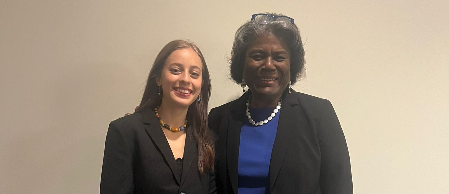 Youth Advocate Luna meets with US Ambassador Linda Thomas-Greenfield