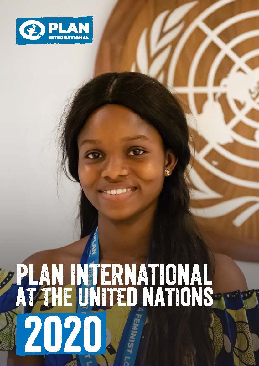 Plan International at the United Nations 2020 highlights report cover image
