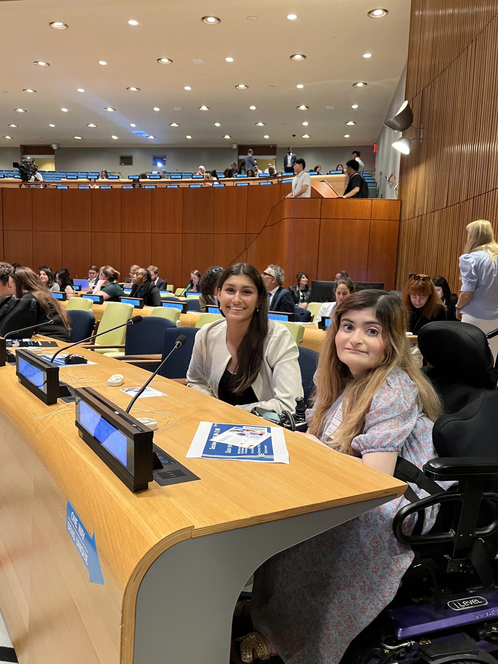 Marya in a UN HQ conference room