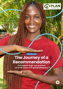 Cover of "The Journey of a Recommendation," with photo of young woman smiling.