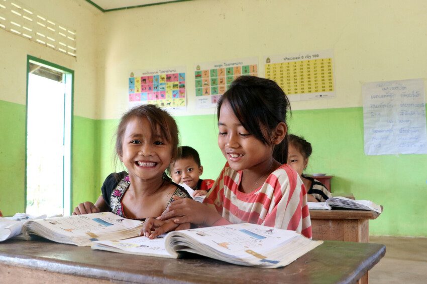 Girls in classroom