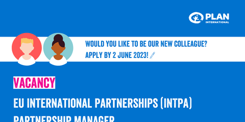 Vacancy:  EU International Partnerships (INTPA)	Partnership Manager