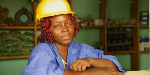 The plumber smashing gender stereotypes