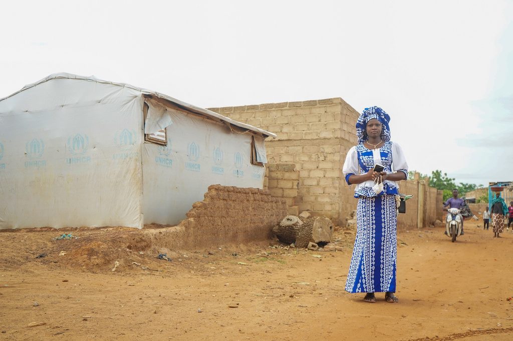Rihanata, displaced due to the conflict in her country, now lives in Kaya.