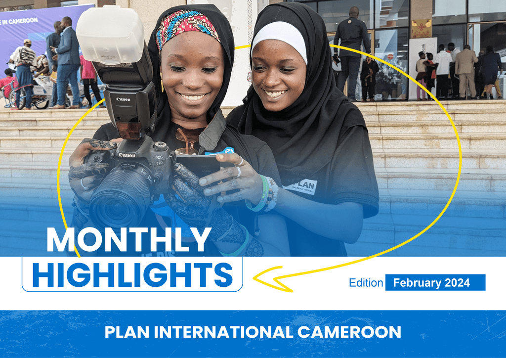 Fadimatou and Saleh, 2 programme participants learning how to tell stories through photography.