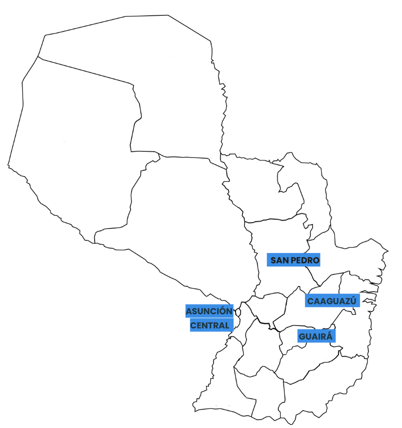 Mapa, paraguay