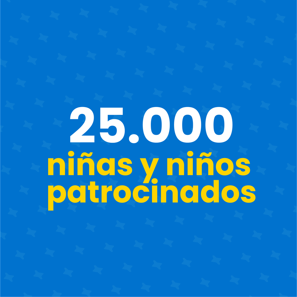 cantidad de niños/as patrocinadas