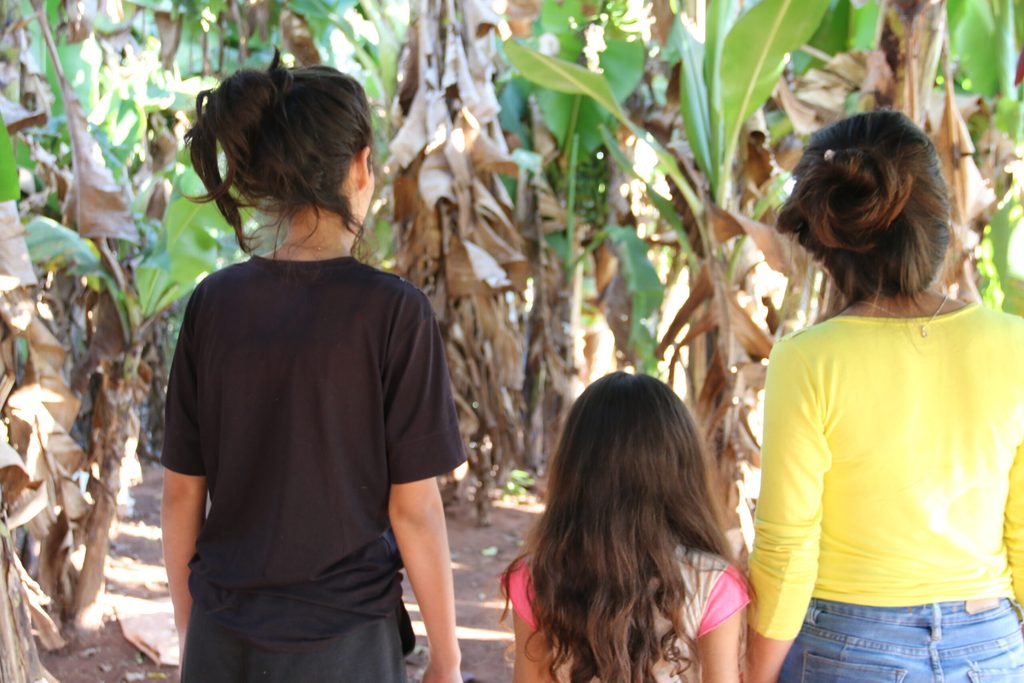 Pamela and Lichi with their younger sister.