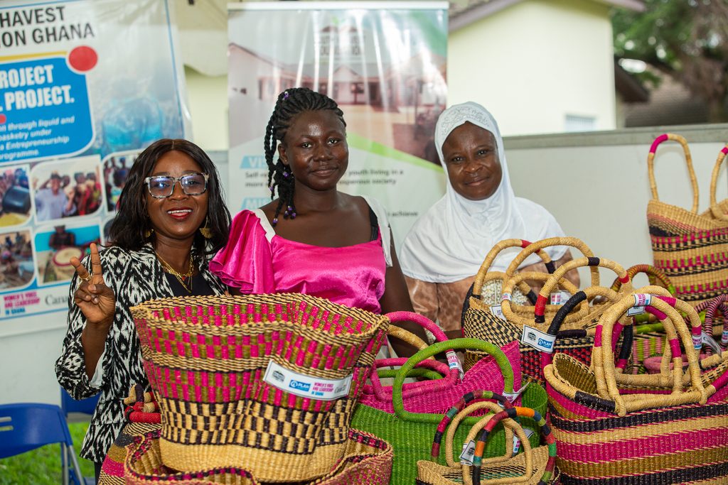 Project Participants displaying their products for exhibition