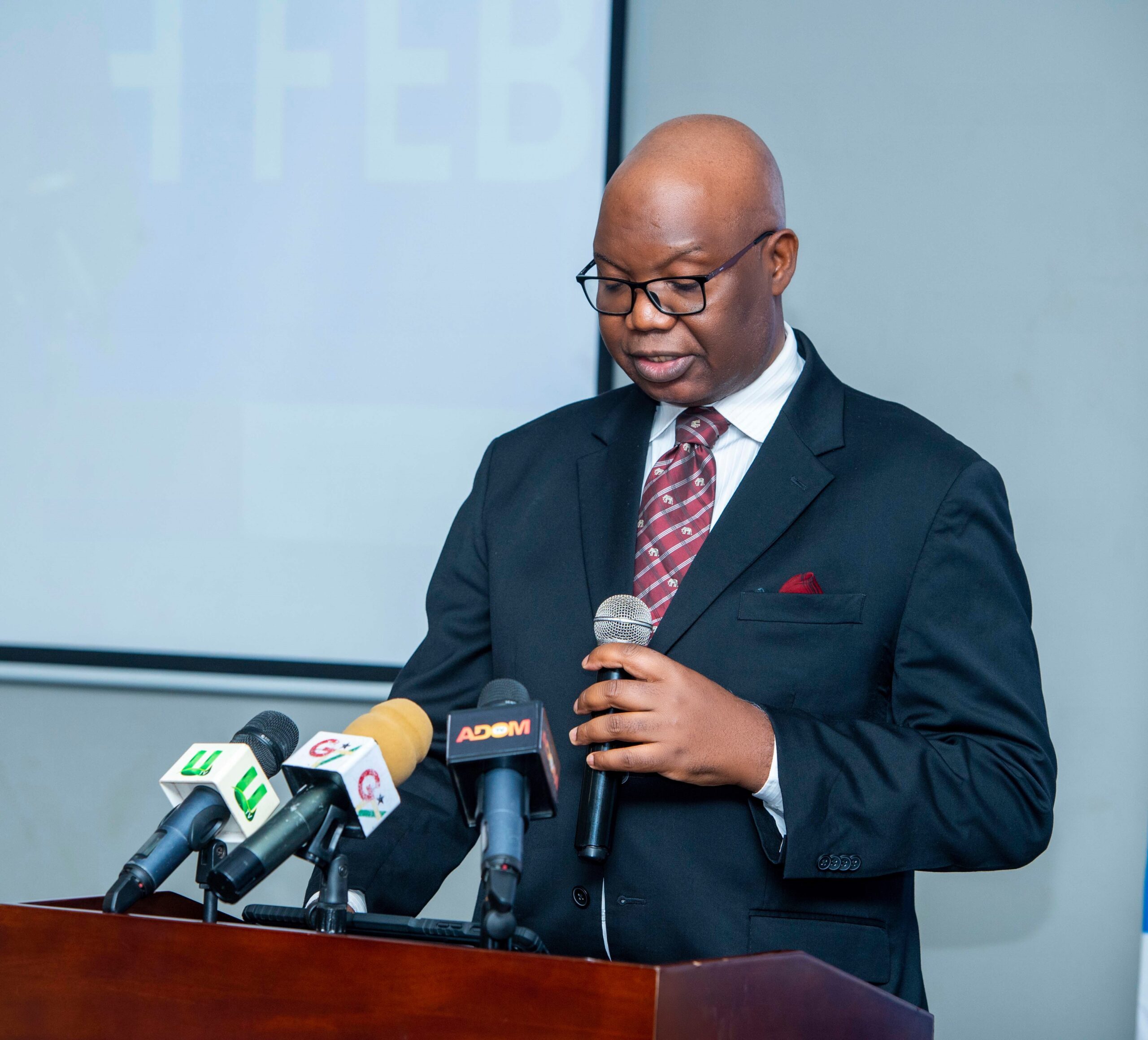 Country Director delivering his speech during the event.