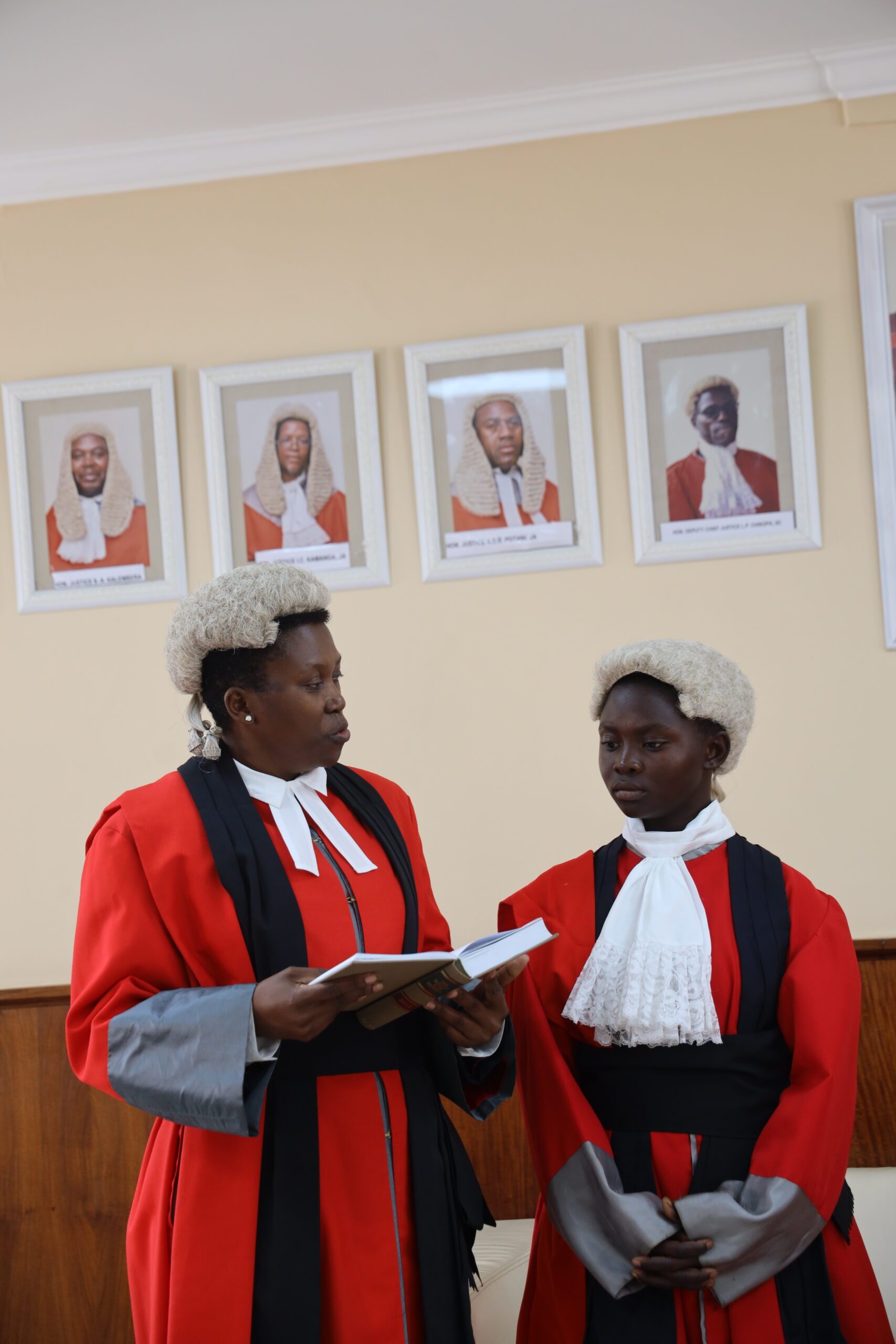 Faith being briefed before the Supreme Court of Appeal session.