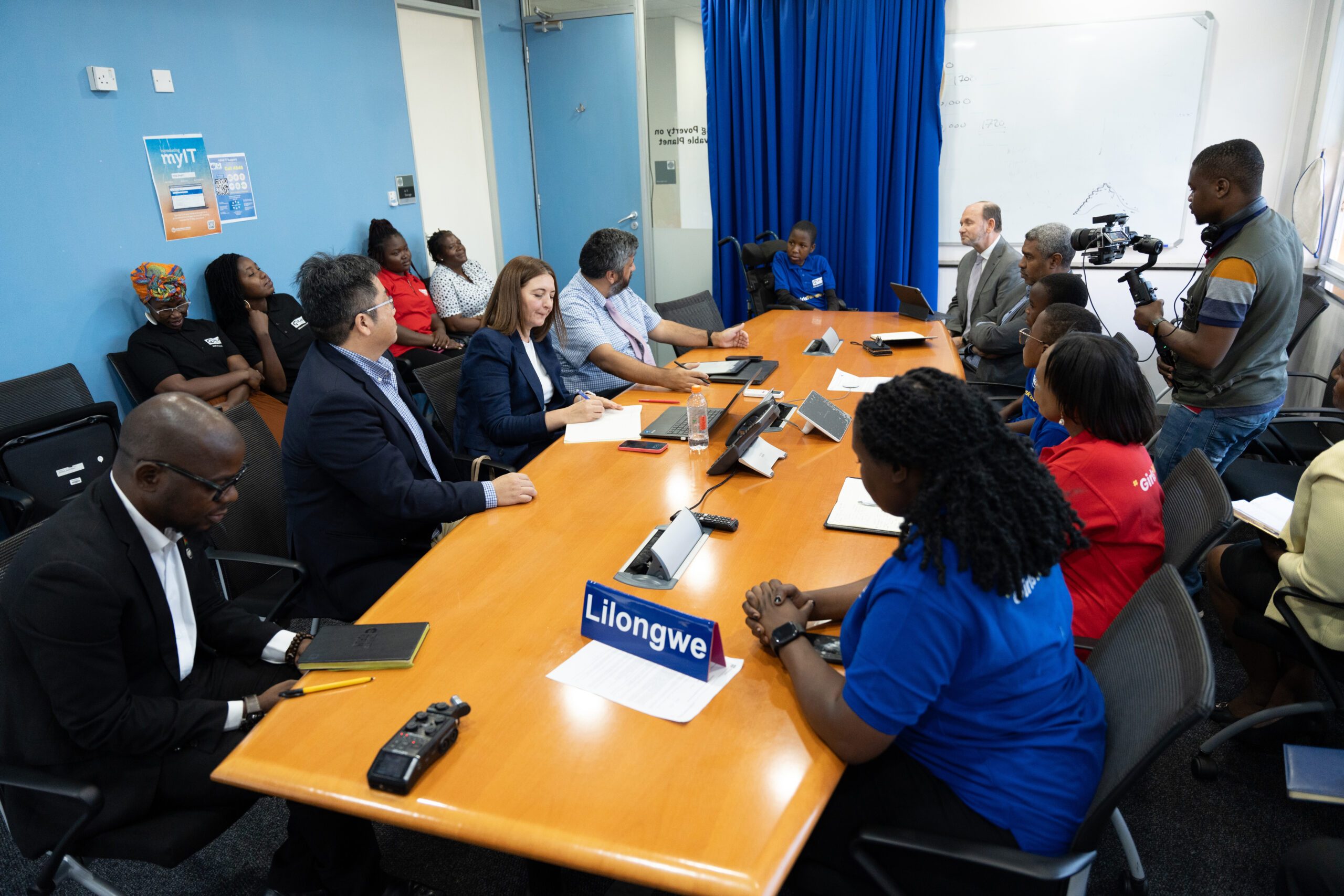 Peace chairing the Malawi Education Reform Programme briefing