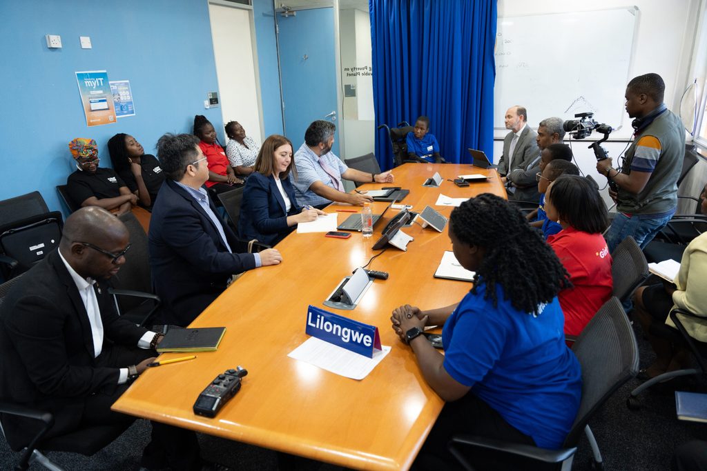 Peace chairing the Malawi Education Reform Programme briefing