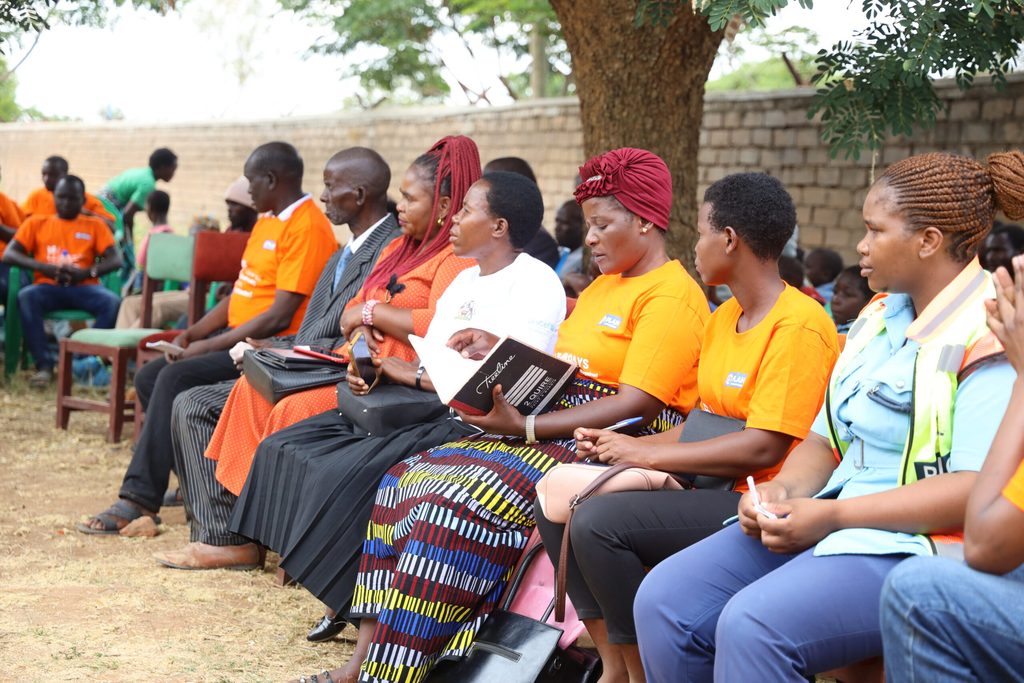 A panel comprising the Chief, Police and GBV survivors ready to talk about GBV in Kasungu