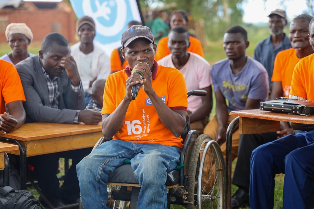 A local activist talking about the trauma caused by GBV.