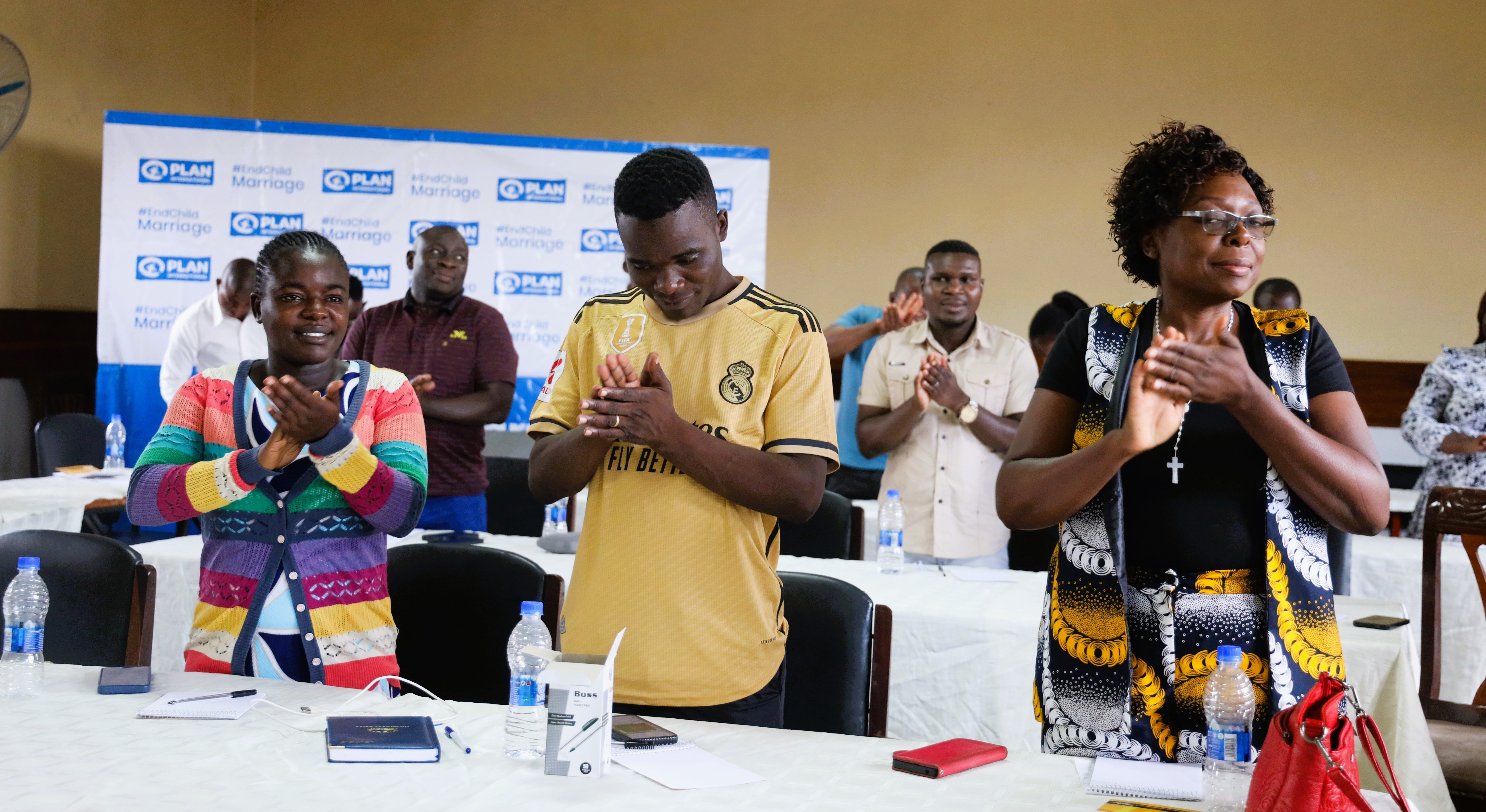 Journalists durimg Plan Malawi's end child marriage interractive sessions