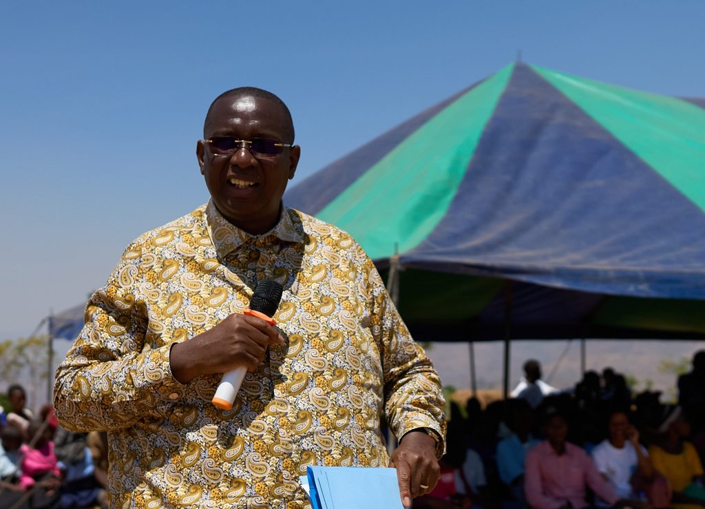 Former Malawi Veep speaking at the end marriage campaign launch