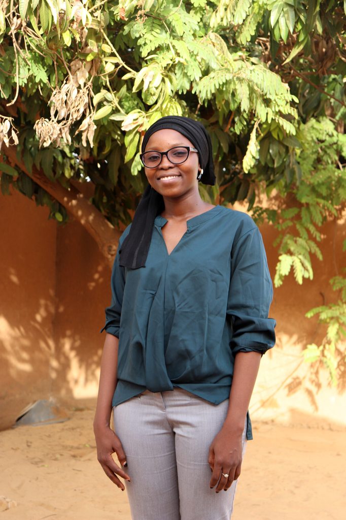 Kadiatou Idani, the president of the girls' association for reproductive health 