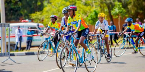 Young girls shine at the youth cycling competition