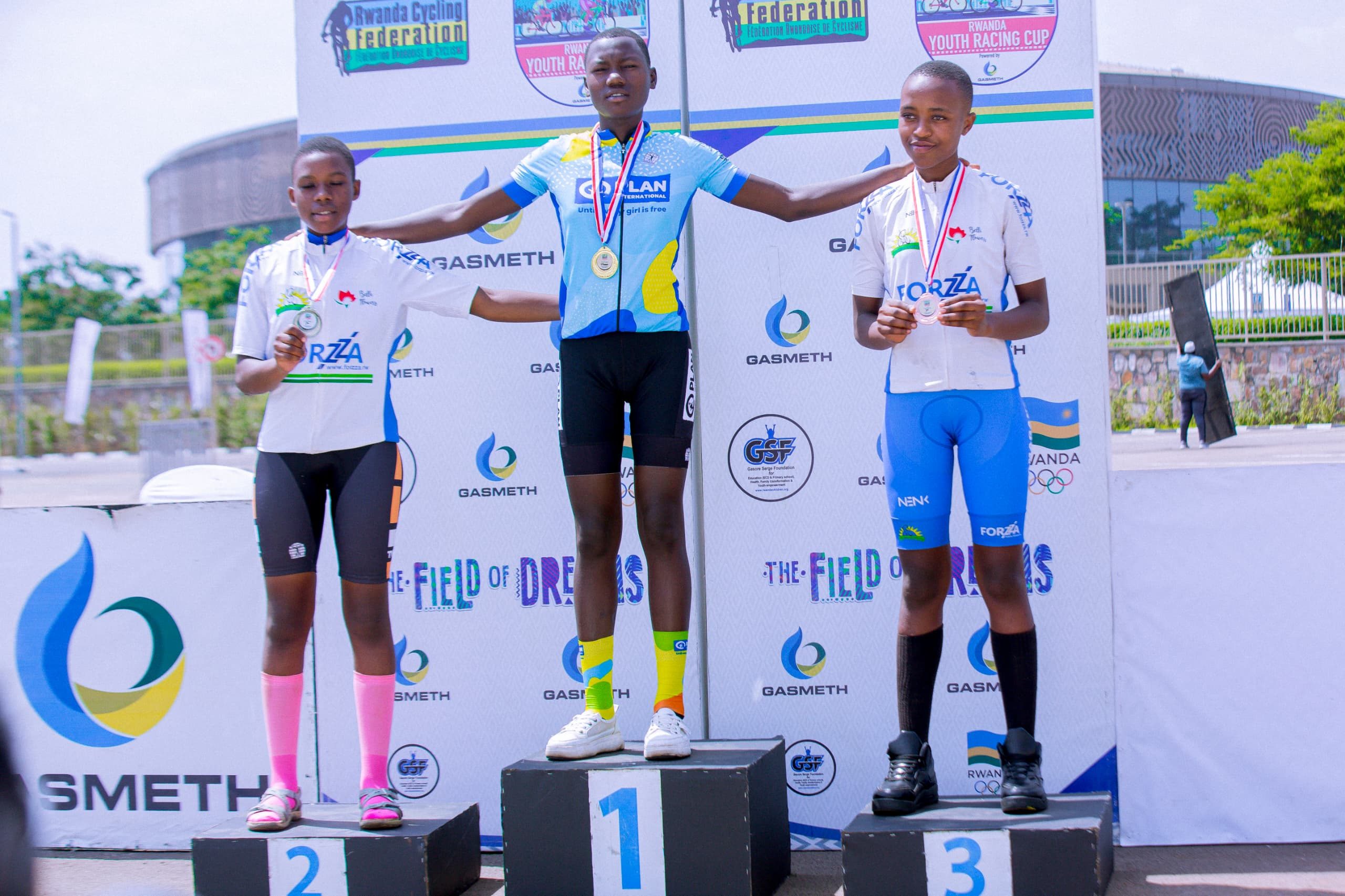 Amina has stood on the winners’ podium multiple times in cycling competitions.