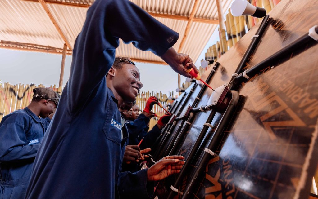 Yassin and her classmates engage in daily hands-on vocational training.