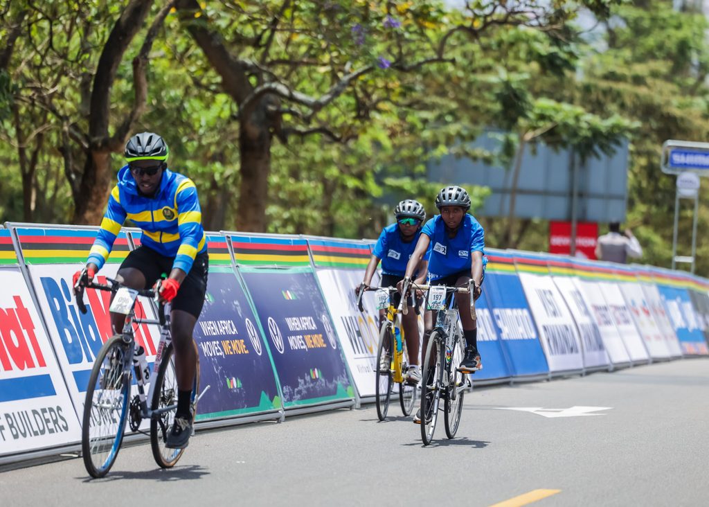 Kevine, 17, rides with confidence.