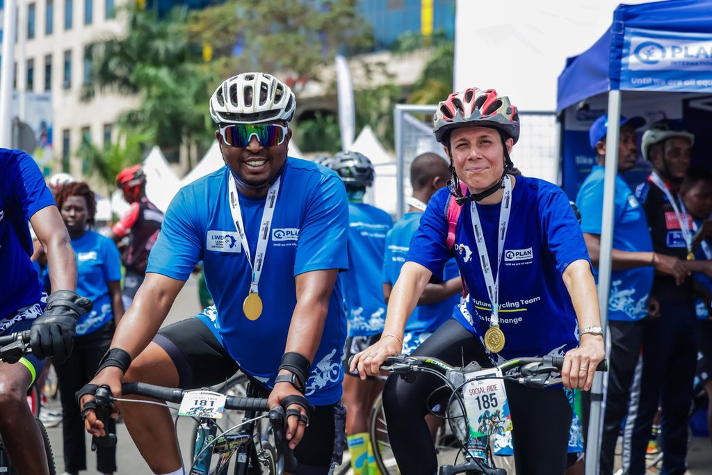 LWD and Plan International Rwanda leadership joined the team at the Kigali Social Ride.