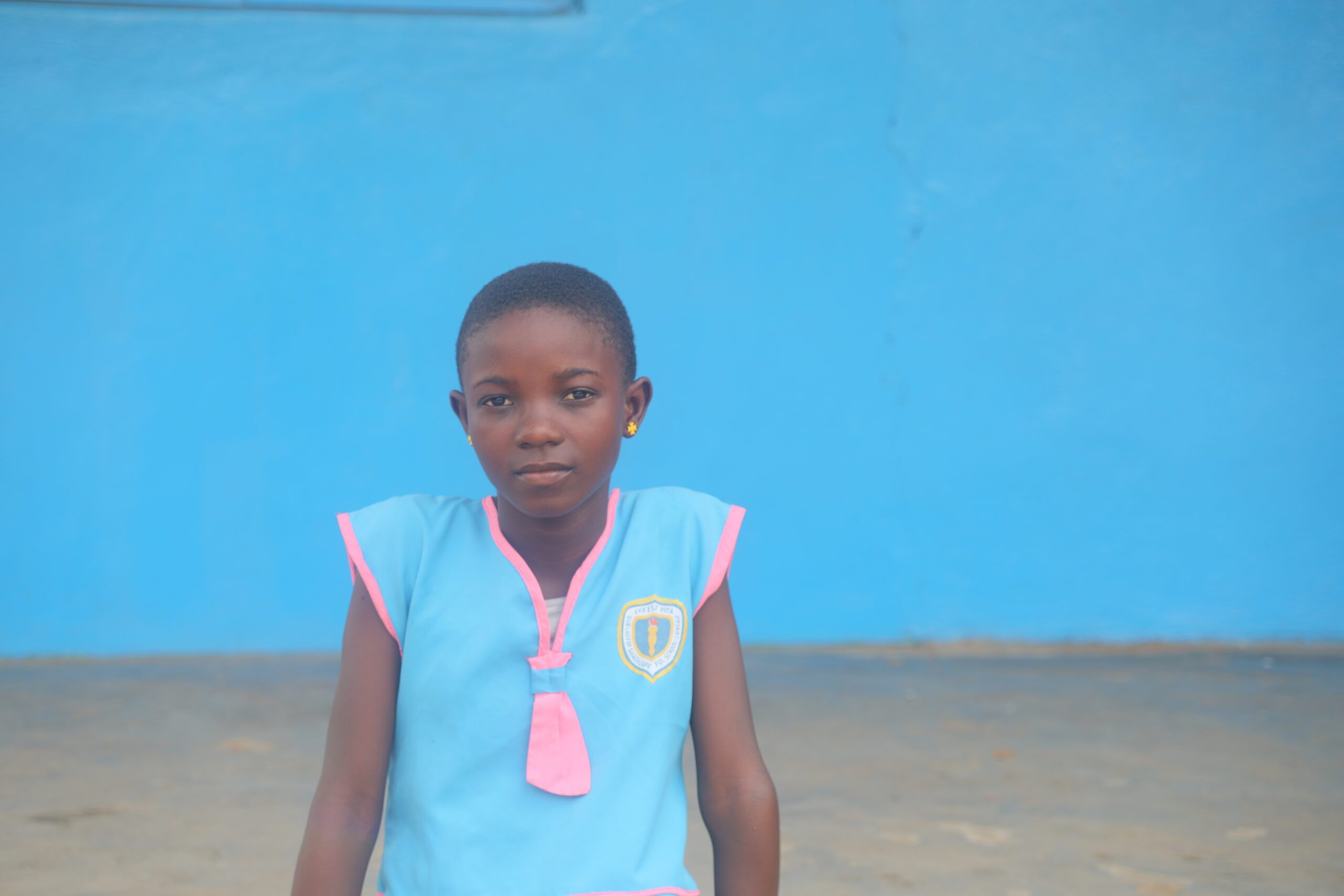 Haja at school in Sierra Leone