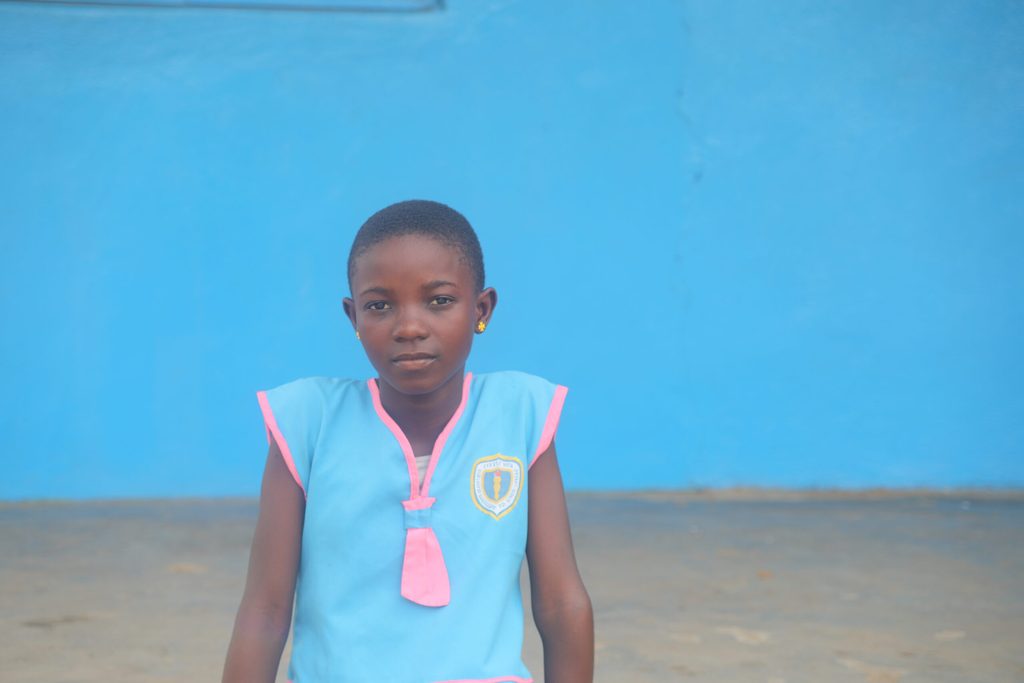 Haja at school in Sierra Leone