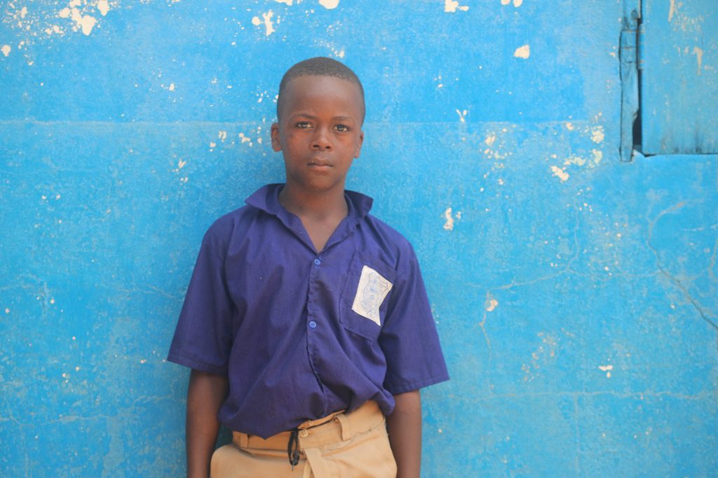 Ola at school in Sierra Leone