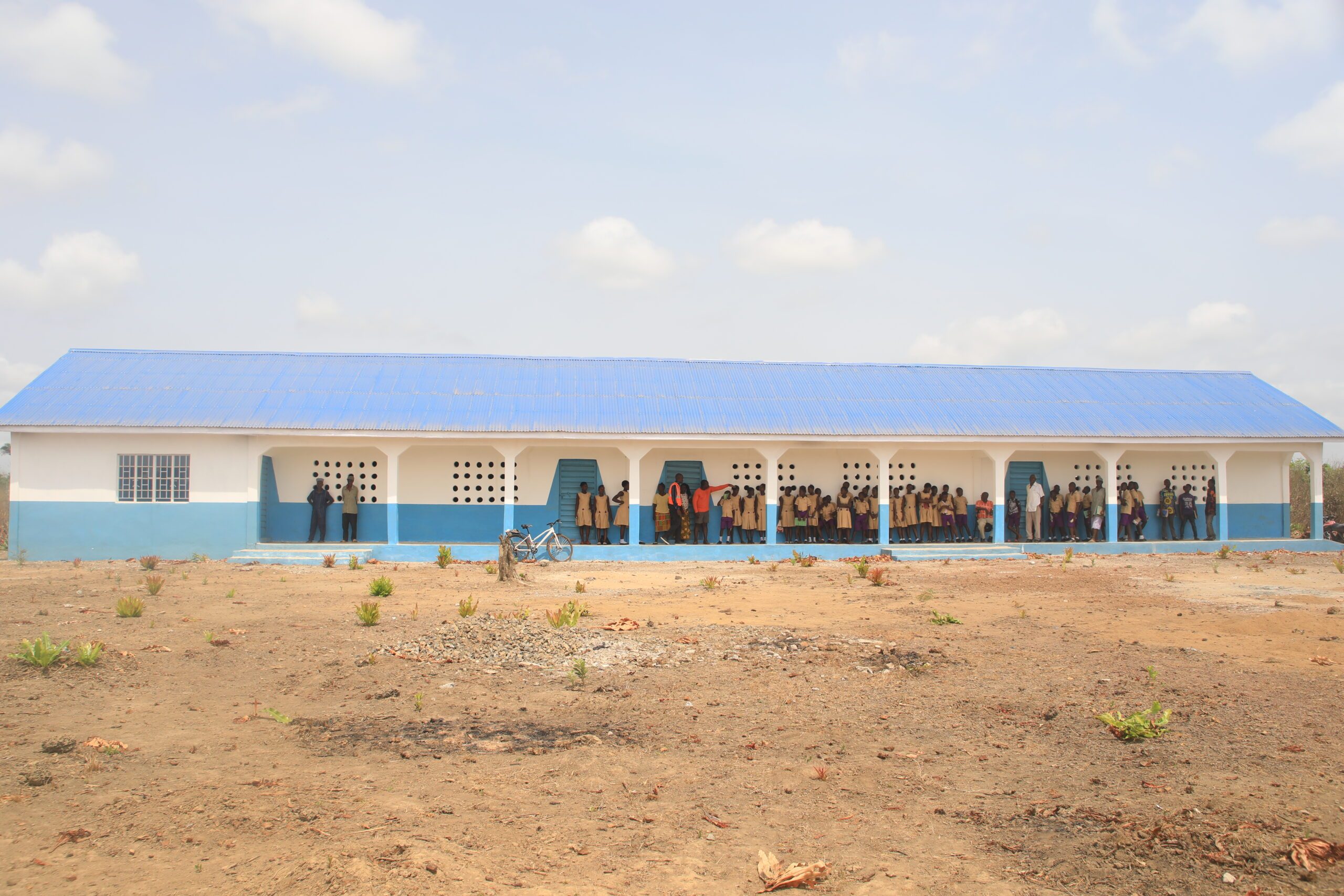 A newly built school in Port Loko, Sierra Leone
