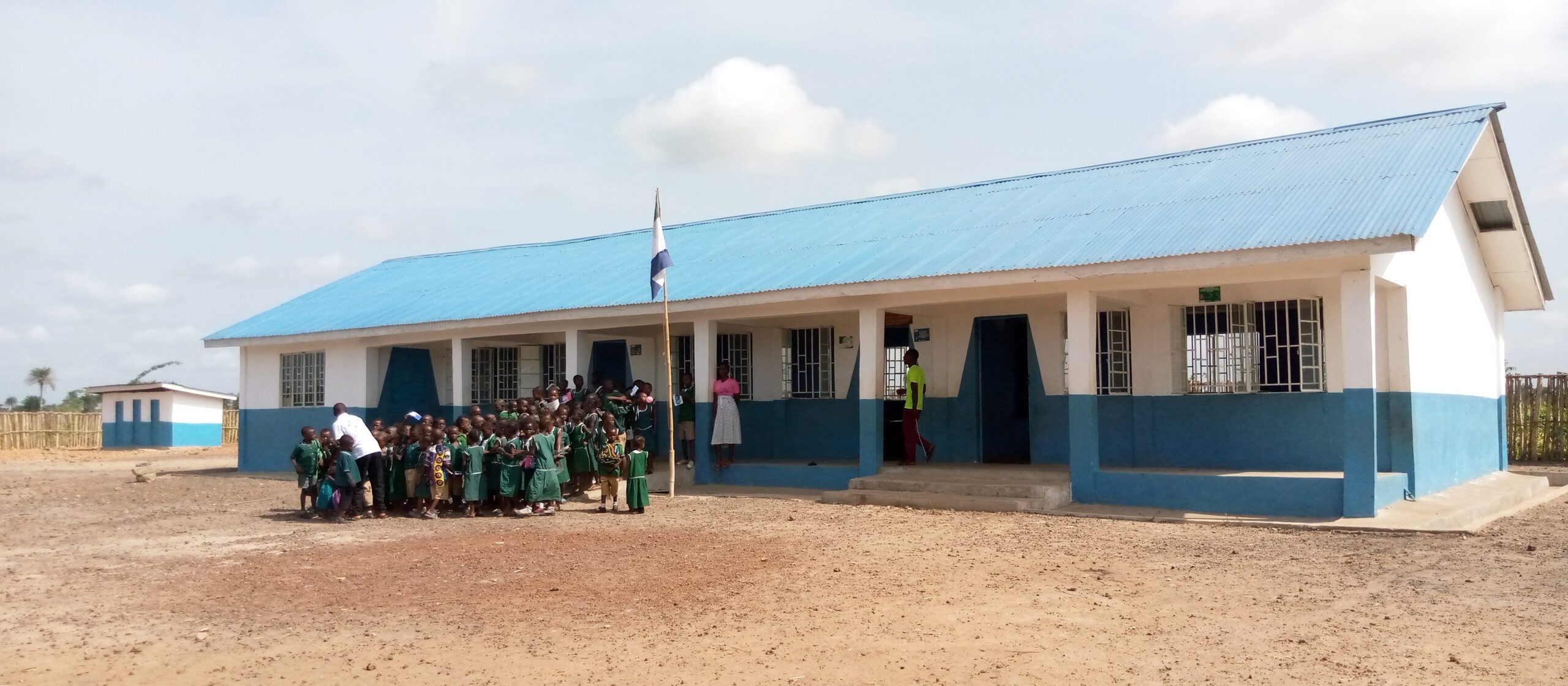 The newly-built pre-school in Port Loko District