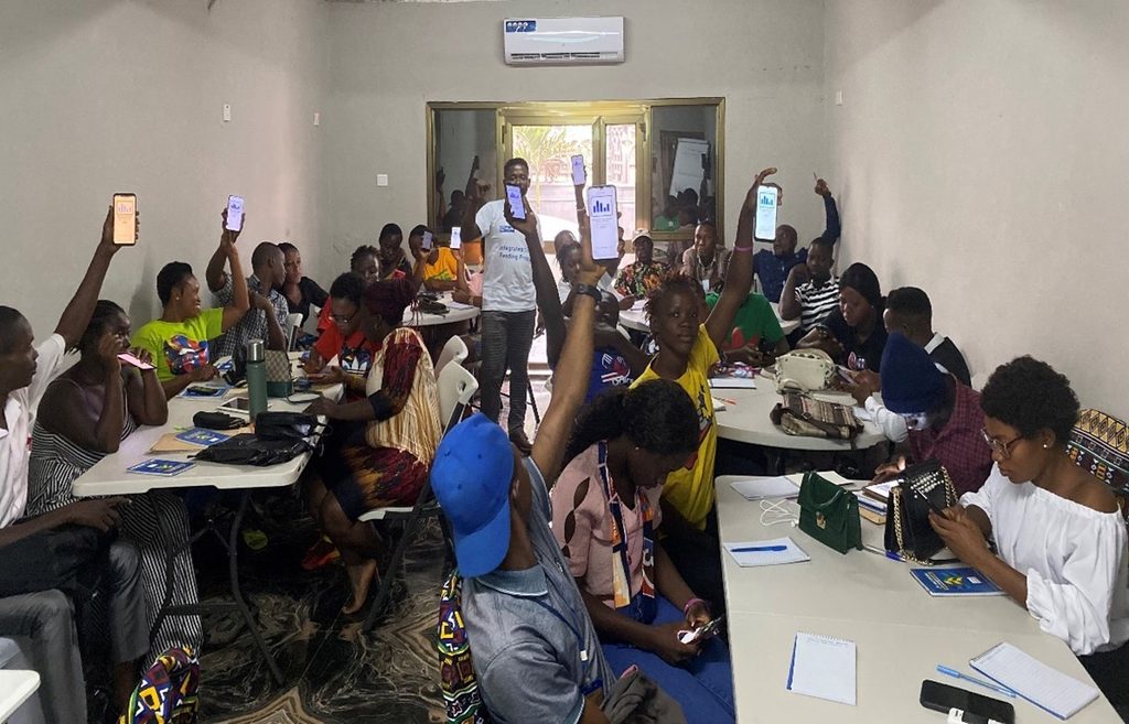 Training young people to use Telerivet