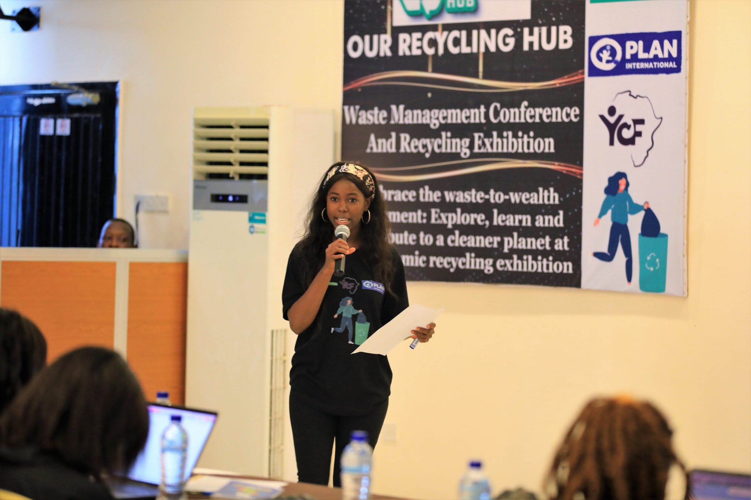 Lois, speaking about the importance of waste management. 