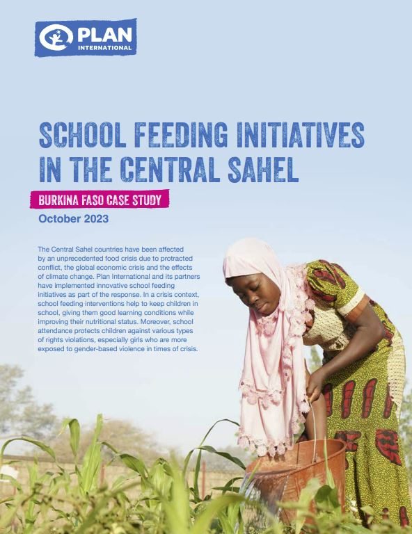 In the Central Sahel, Plan International has implemented school feeding initiatives in response to the hunger crisis. 