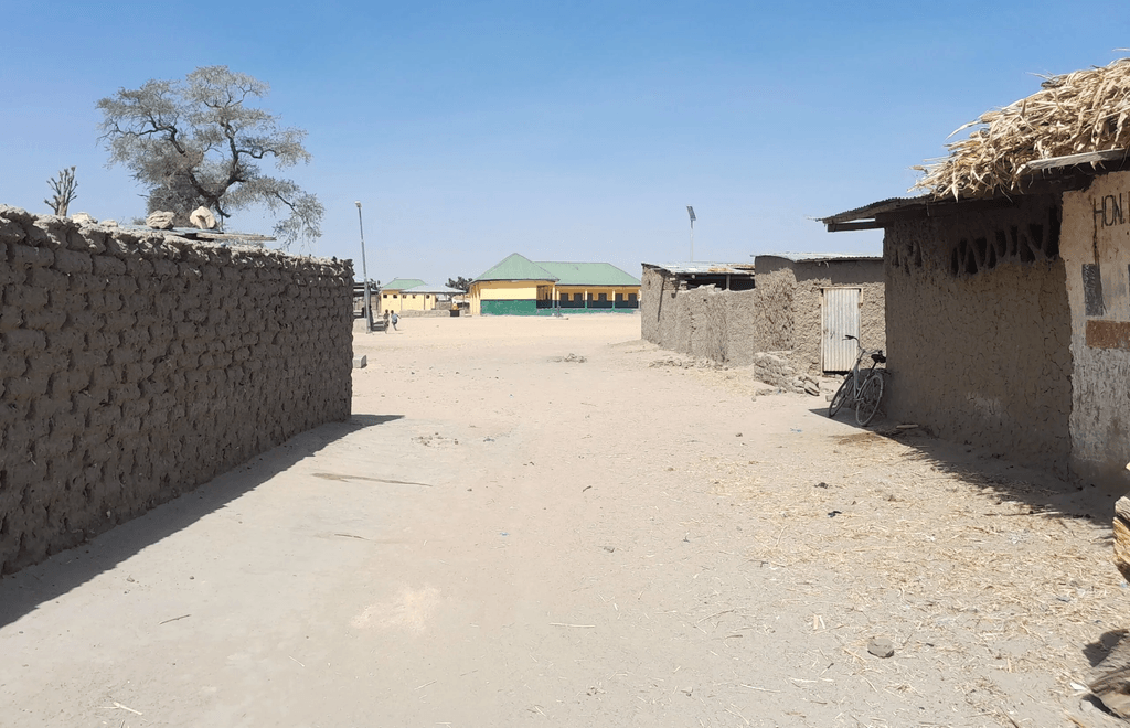 A street in the community.