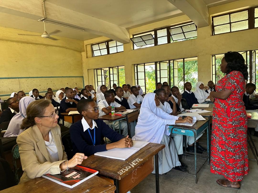 Tanzania's British High Commissioner Ambassador Marianne Young attends class as part of unique 'takeover swap'