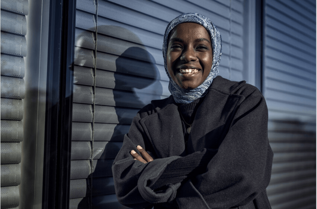 Razan visiting Geneva for the Universal Periodic Review pre-session.