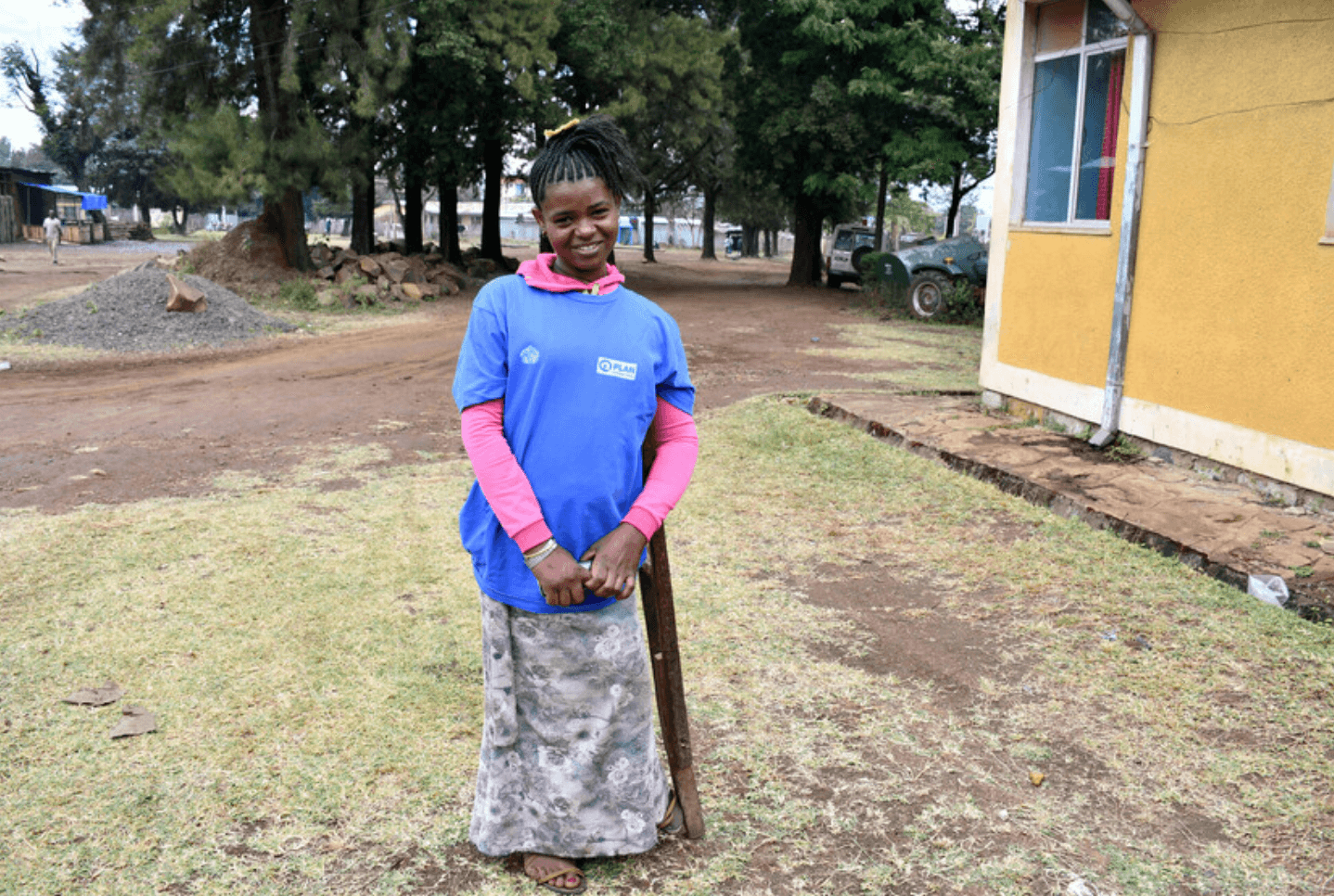 Tamenech, 17, advocates for disability rights at her school. 