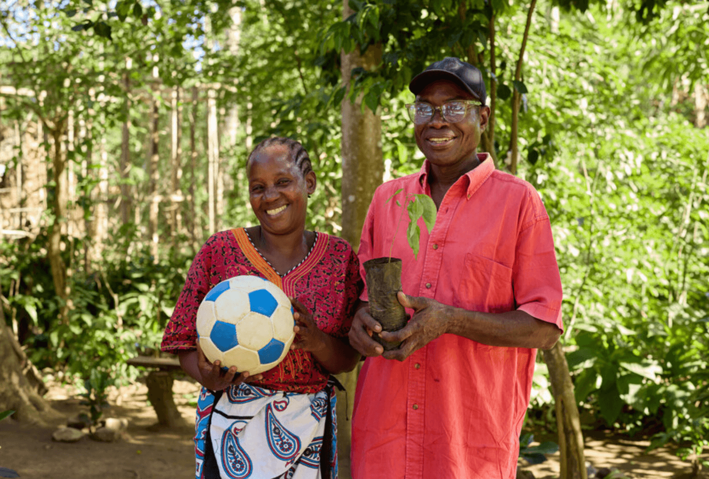 Caroline and her husband are rebuilding the forest one seedling and one football match at a time.