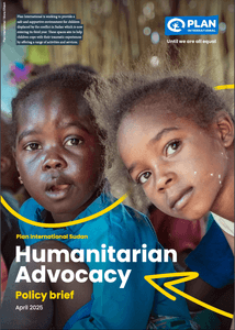 Cover page Sudan's humanitarian policy brief